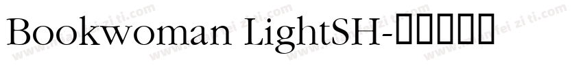 Bookwoman LightSH字体转换